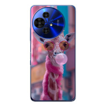 Чохол з принтом стильні тварини для ТСЛ 50 Про НxtPaper (Стильна жирафа)