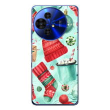 Новорічні Чохли для ТСЛ 50 Про НxtPaper (VPrint) (Одяг НР)