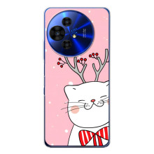 Новорічні Чохли для ТСЛ 50 Про НxtPaper (VPrint) (Зимовий кіт)