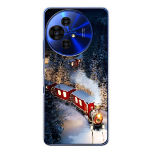 Силиконовый бампер на рождество для TCL 50 Pro NxtPaper (Поезд)