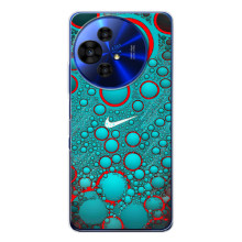 Силиконовый Чехол на TCL 50 Pro NxtPaper с картинкой Nike (Найк зеленый)
