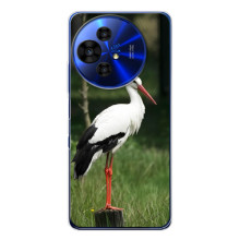 Силиконовый чехол с птичкой на TCL 50 Pro NxtPaper – Лелека