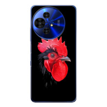 Силиконовый чехол с птичкой на TCL 50 Pro NxtPaper – Петушок