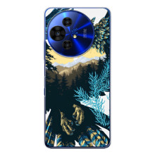 Силиконовый чехол с птичкой на TCL 50 Pro NxtPaper