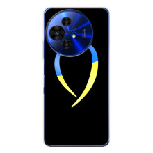 Силиконовый Чехол на TCL 50 Pro NxtPaper (Я-Украина) – Украинское сердце