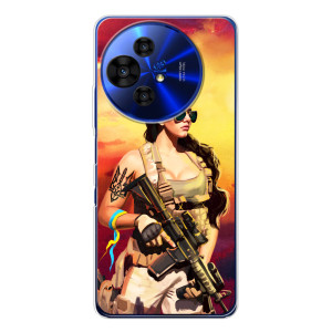 ЗСУ Чехлы (TPU) для TCL 50 Pro NxtPaper – Женщина солдат