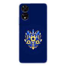 Чехлы для TCL 505  Укр. Символика (AlphaPrint) (Цветочный Герб)