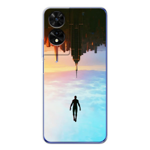 Чехол с человеком пауком для TCL 505 - (AlphaPrint)