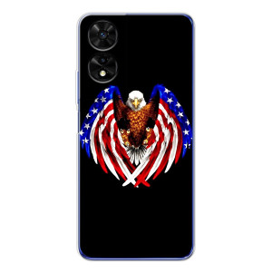 Чехол Флаг USA для TCL 505 – Крылья США