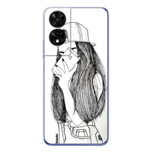 Чохол з друком для TCL 505 - (Мода) (AlphaPrint)