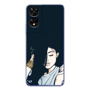 Чохол з друком для TCL 505 - (Мода) (AlphaPrint)