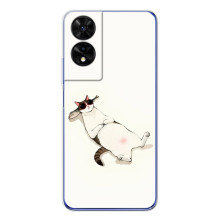 Чехол на тематику: Коты для TCL 505 (Отдых)