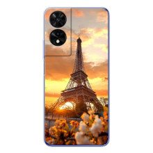 Чехол Эйфелева Башня для TCL 505 - (AlphaPrint) (Солнечная башня)