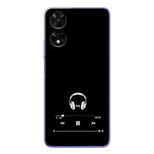 Чохол з картинками на чорному фоні для TCL 505