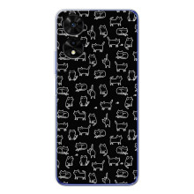 Чохол з принтом для TCL 505 (AlphaPrint) Модні коти (Маленькі котики)