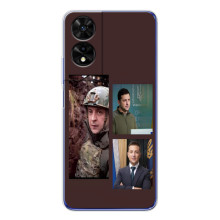 Чехол для TCL 505 (AlphaPrint - с принтом Зеленского) (Президент)