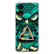 Чехол с птицами на TCL 505 (VPrint) – Сова с глазом