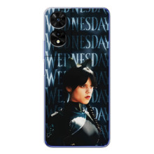 Чехлы Венсдей на TCL 505 Уэнсдей (AlphaPrint) (Уэнздей кошка)