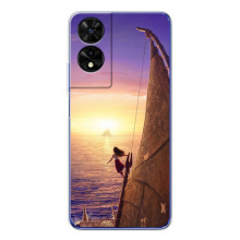 Чехол с мультфильмом Моана TCL 505 (Моана в море)