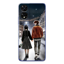 Чохол з дизайном Венздей 2 на TCL 505 (Венздей і Тайлер)