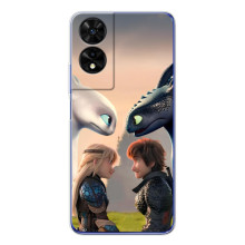 Чехол как приручить дракона на TCL 505 (Гикавка и Астрид)