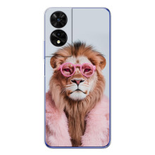 Чохол з принтом стильні тварини для ТКЛ 505 (Лев в окулярах)
