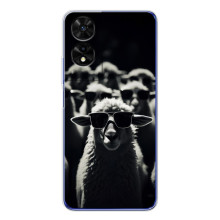 Чохол з принтом стильні тварини для ТКЛ 505 (Овечка в окулярах)