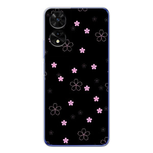 Чехол с розовым рисунком для TCL 505