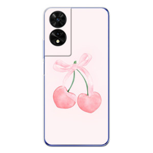 Чехол с розовым рисунком для TCL 505