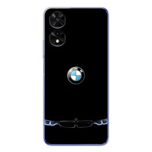Силиконовый бампер с картинкой машины на TCL 505 (Черный BMW)
