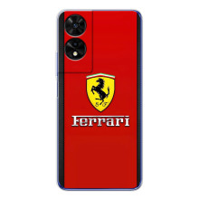 Силиконовый бампер с картинкой машины на TCL 505 (Ferrari Logo)