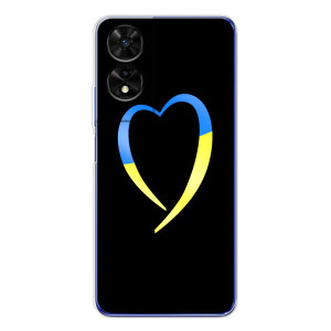 Силиконовый Чехол на TCL 505 (Я-Украина) – Украинское сердце