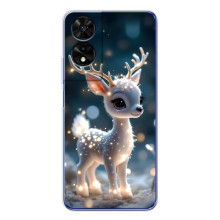 Яркий чехол для TCL 505 с Зимними Оленятами – Блистающий оленёнок