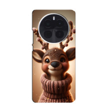 Яскравий чохол для TCL 60 Ultra NxtPaper з Зимові Оленята – Олень в светрі