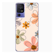 Чохол з квітковим принтом на TCL 605 – Кольорові квіти