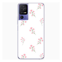 Чохол з розовим принтом для TCL 605