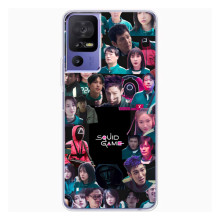 Чехол Гра в кальмара для TCL 605 – Коллаж игры кальмара