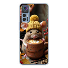 Печатный чехол «Зверята с кофе» для TCL K23 – Медведь с кофе