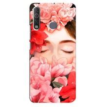 Чехлы (ART) Цветы на TECNO Camon 12 Air CC6 (VPrint) (Очі в квітах)