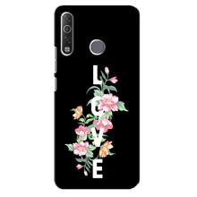 Чехлы для любимой на Техно Камон 12 Ейр (VPrint) (Цветы LOVE)