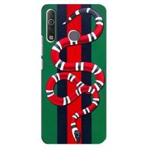 Чехлы ГУЧЧИ для Техно Камон 12 Ейр (AlphaPrint) (Gucci змия)