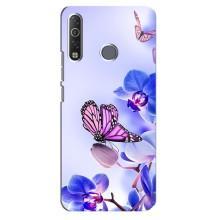 Чохли з квітами для TECNO Camon 12 Air CC6 (VPrint) (Метелик на квітах)