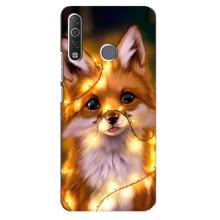 Чехлы с картинкой Лисички для TECNO Camon 12 Air CC6 (VPrint) (Лисичка в гирляндах)