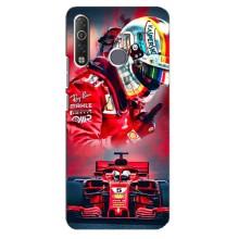 Чехлы с Машинами на Техно Камон 12 Ейр (VPrint) (Гонщик)