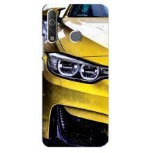 Чехлы с Машинами на Техно Камон 12 Ейр (VPrint) (Желтая машина)