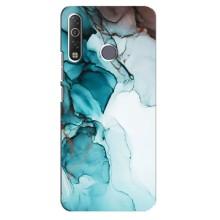 Чохол для ТЕКНО Кам0н 12 Аір СС6 - з принтом (Дизайнерські) (AlphaPrint) (Бірюзовий мрамор)