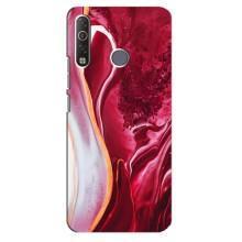 Чохол для ТЕКНО Кам0н 12 Аір СС6 - з принтом (Дизайнерські) (AlphaPrint) (Мрамор червоний)