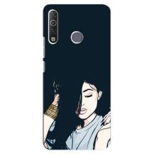 Чехол с печатью для TECNO Camon 12 Air CC6 - (Мода) (AlphaPrint) (Красивая девочка)