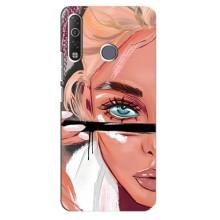 Чехол с печатью для TECNO Camon 12 Air CC6 - (Мода) (AlphaPrint) (Макияж)