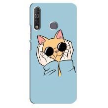 Чохол на ТЕКНО Кам0н 12 Аір СС6 з Котиками (VPrint) (Котик в окулярах)